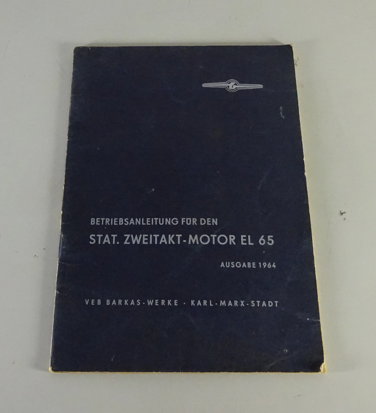 Operating Instructions / Manual 2-Stroke Stationary Engine EL 65 Model Year 1964