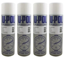 U-Pol Power Can Clear LACQUER 500ml Aerosol Powercan CLEARCOAT Upol X4 Pack