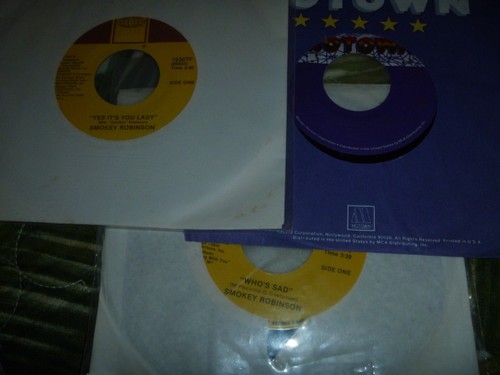 LOT 6 VINYL RECORDS SMOKEY ROBINSON PICTURE SLEEVE 45 RARE 80s POP SOUL R&B - Picture 4 of 6