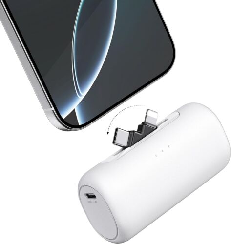 5000mAh Power Bank 2-in-1 PD Fast Charging Small Portable Charger For Cell Phone