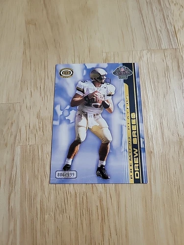 2001 Dynagon DREW BREES Premiere Players /999 #4 Rookie RC NFL Draft Saints SP