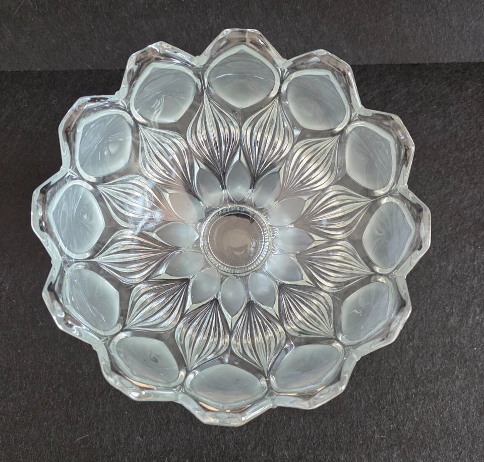 Vintage Ciotola Porta Frutta in Vetro Decorato - Immagine 4 di 4