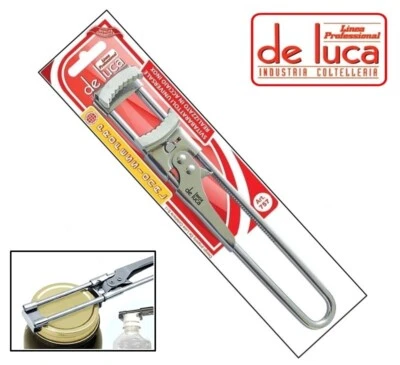 DE LUCA COLTELLERIE PINZA SVITABARATTOLI SVITA BOTTIGLIE CAPSULE E BARATTOLI UNIVERSALE "DE LUCA"