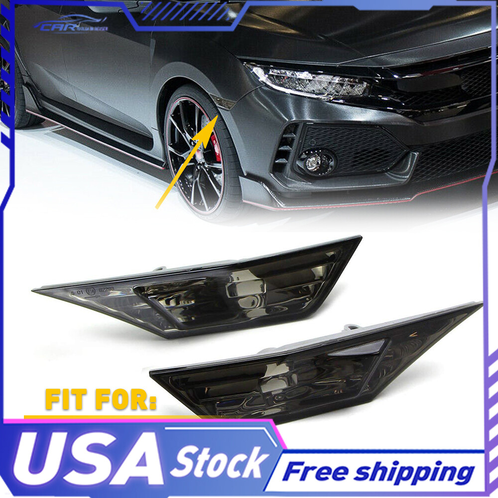 2016-2021 Honda Civic LED Front Fender Side Marker Lights Pair RH LH