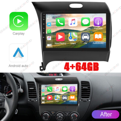 4+64G For Kia Forte 2013-2018 Car Stereo Radio Android 13 Carplay GPS Navi WIFI
