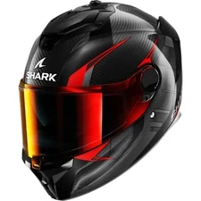 SHARK SPARTAN GT PRO KULTRAM RED CARBON FULL FACE MOTORCYCLE HELMET SIZE XL