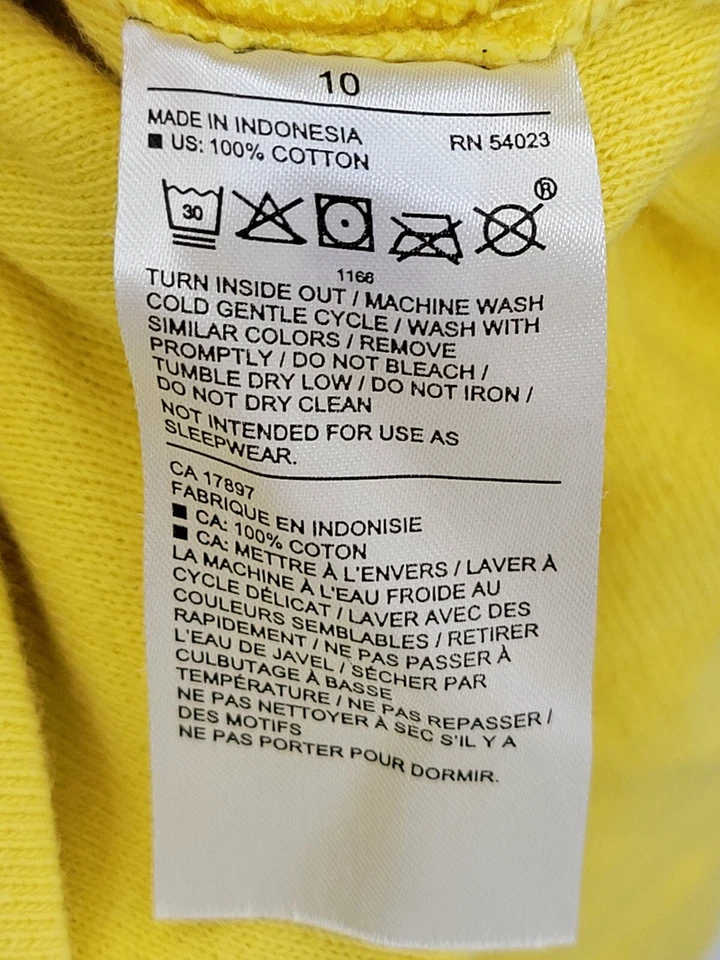 Janie and Jack Natación Cubre Niñas 10 Amarillo Texturizado Rayas Terry Con Capucha Playa Foto 4 de 4