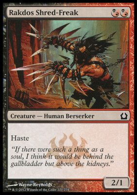 Magic the Gathering MTG Rakdos Shred-Freak (221) Return to Ravnica   LP