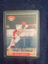 Bob Gibson Autographed 1994 Nabisco All-Star Legends Card w/COA 