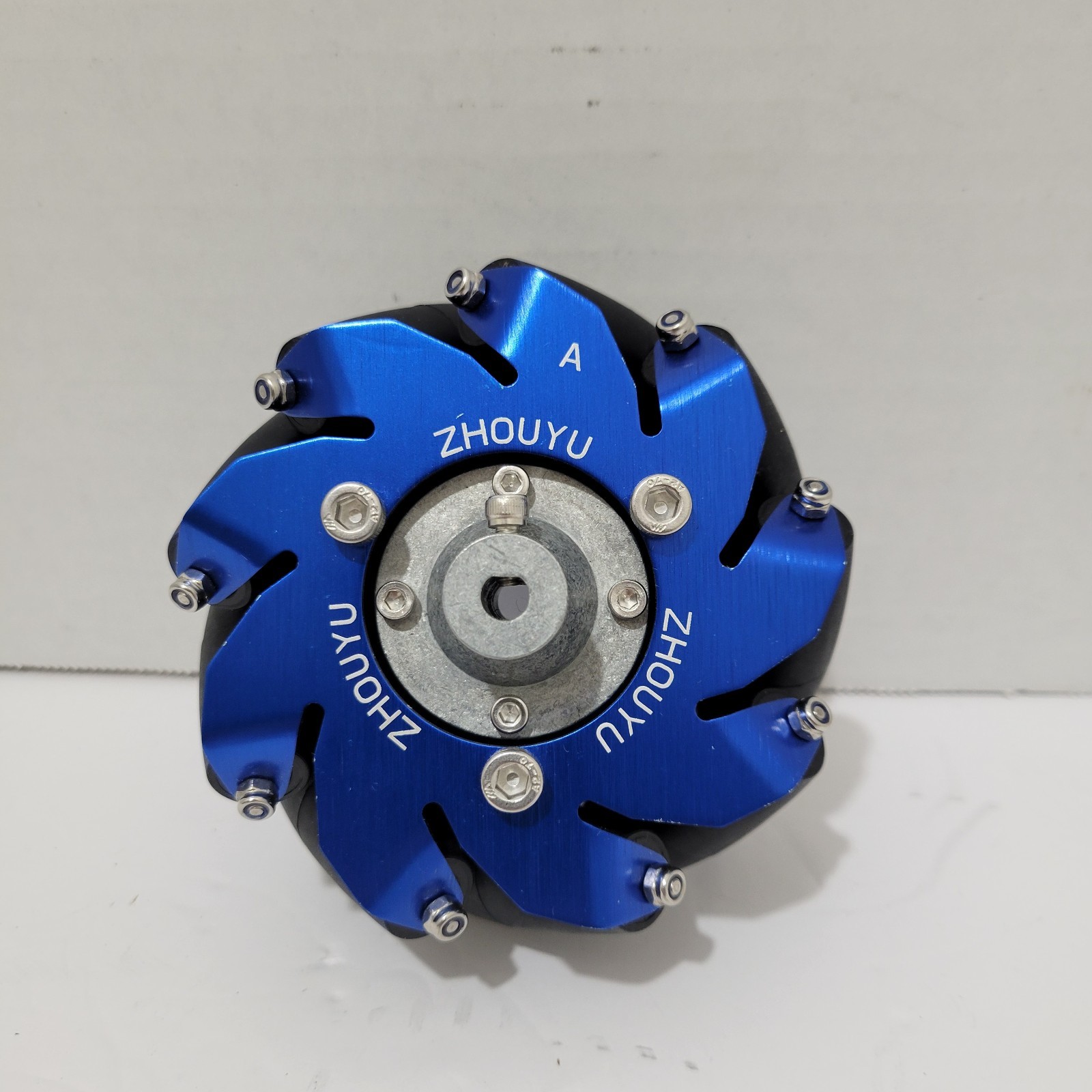 4 inch Mecanum Wheel Right Aluminum with TPU Rubber Rollers Robot