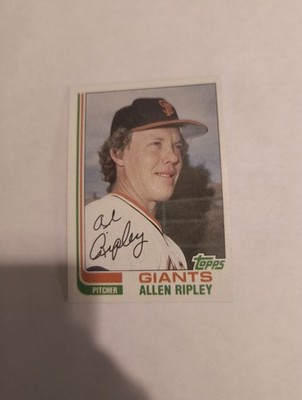 ALLEN RIPLEY 1982 TOPPS #529 FREE SHIPPING