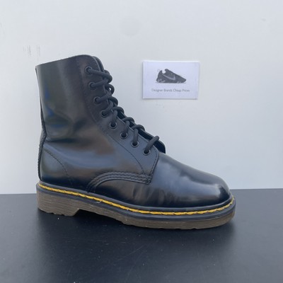 Vintage 70's/80's Dr Martens Hole Black Boots Size Uk UK