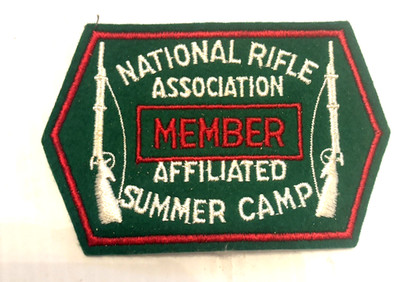 NRA National Rifle Association Member Affiliated Summer Camp Patch