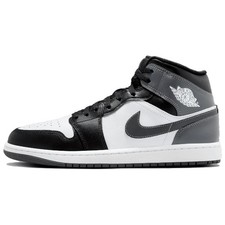 Jordan 1 Mid Black White Iron Grey Men's Size DQ8426-001