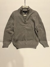 Kids Brooks Brothers Half Zip Sweater Boys Size XS Grey