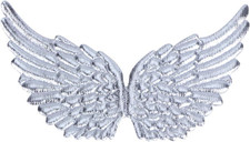 12PCS Silver Angel Wings Mini Wings for Ornaments for DIY Costume Backpack Acces