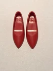 Vintage Ideal Grown Up TAMMY / SUPER QUEEN WONDER WOMAN RED Rubber LOW HEELS Exc