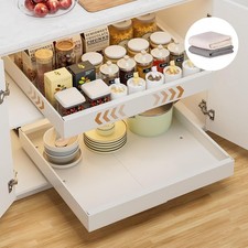 1 Pack Pull-Out Cabinet Organizer 21" Deep Expandable 12.2"-20.3" Slide-Out
