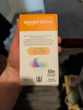 1-Pack Amazon Basics Smart Light Bulb WiFi LED RGB A19 60W E26 Dimmable