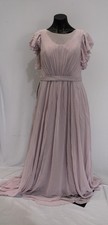 Azazie Women's Daphne A-Line Chiffon Floor Length Dress LB3 Frosted Lilac US:8