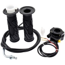 7/8 22mm Twist Throttle Accelerator Handle Grips, 75" Long Throttle Cable,Met...