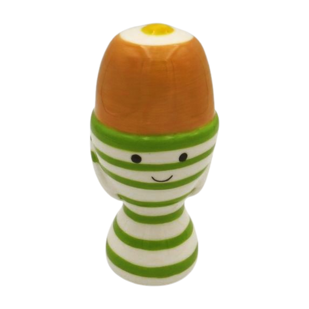 Spring Decoration Ceramic Happy Egg In Egg Cup