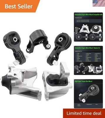 Engine Motor Mount Set Compatible with Honda CR-V 2007-2011 2.4L FWD 4WD Repl...