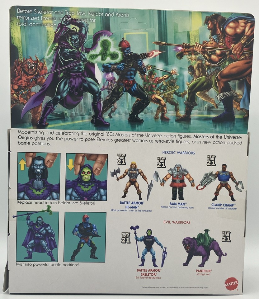 RISE OF EVIL KELDOR & KRONIS EXCLUSIVE PACK 2 FIGURINES MASTERS OF THE Universe Origins Mattel 14 Cm 887961989717 Kingdom Figurine.fr 2