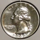 Silver Quarter - Washington - 1962 PROOF (Toning is lightly cloudy.)
