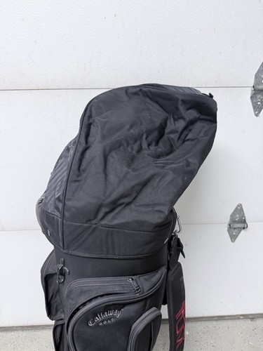 Tumi Ballistic Nylon Golf Bag Callaway Black Deluxe 286D3 34" With Rain Cover - Picture 5 of 6