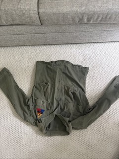 1940s wwii Ww2 Us Army M43 Hbt Shirt Herringbone Twill 13 Star Buttons