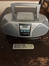 Aiwa CSD-FD81U CD Boombox Stereo Radio Cassette W/Remote, Tested And Working