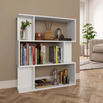 Bibliothèque/Séparateur de Pièce Rangement Gris Béton Bois d’Ingénierie vidaXL - Photo 1/4