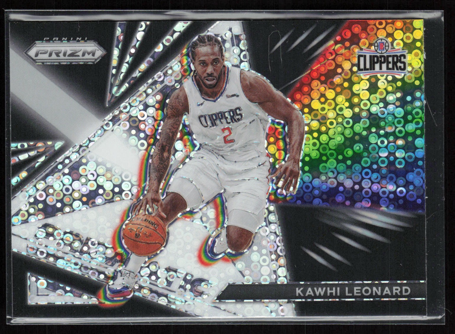 Kawhi Leonard 2021-22 Panini Prizm #6 Prizmatic Fast Break Los Angeles Clippers