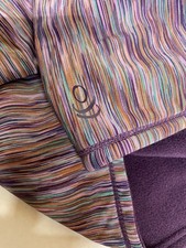 Purple Soft Infinity Scarf- Purple stripe
