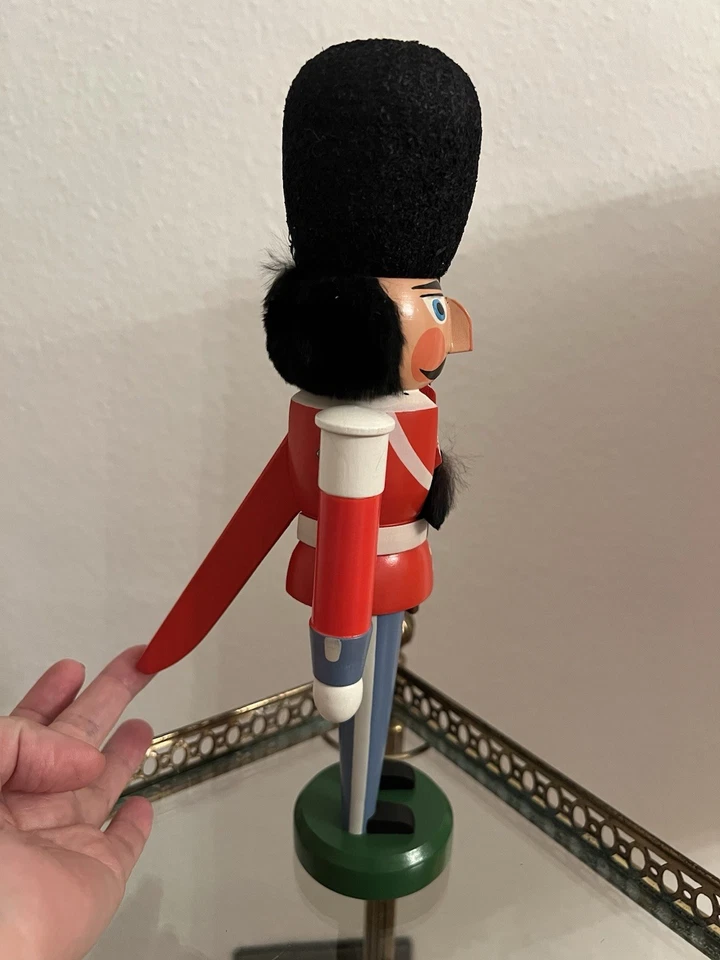 DDR Nussknacker „Däne“ klein/Expertic PGH Seiffener Volkskunst |30cm - Bild 2 von 4