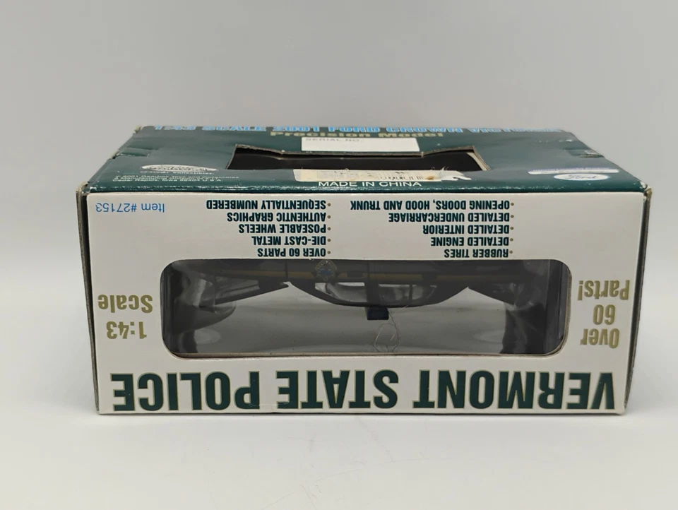 Gearbox Precision Model 1:43 Vermont State Trooper Crown Vic Police Interceptor - Image 3 of 4