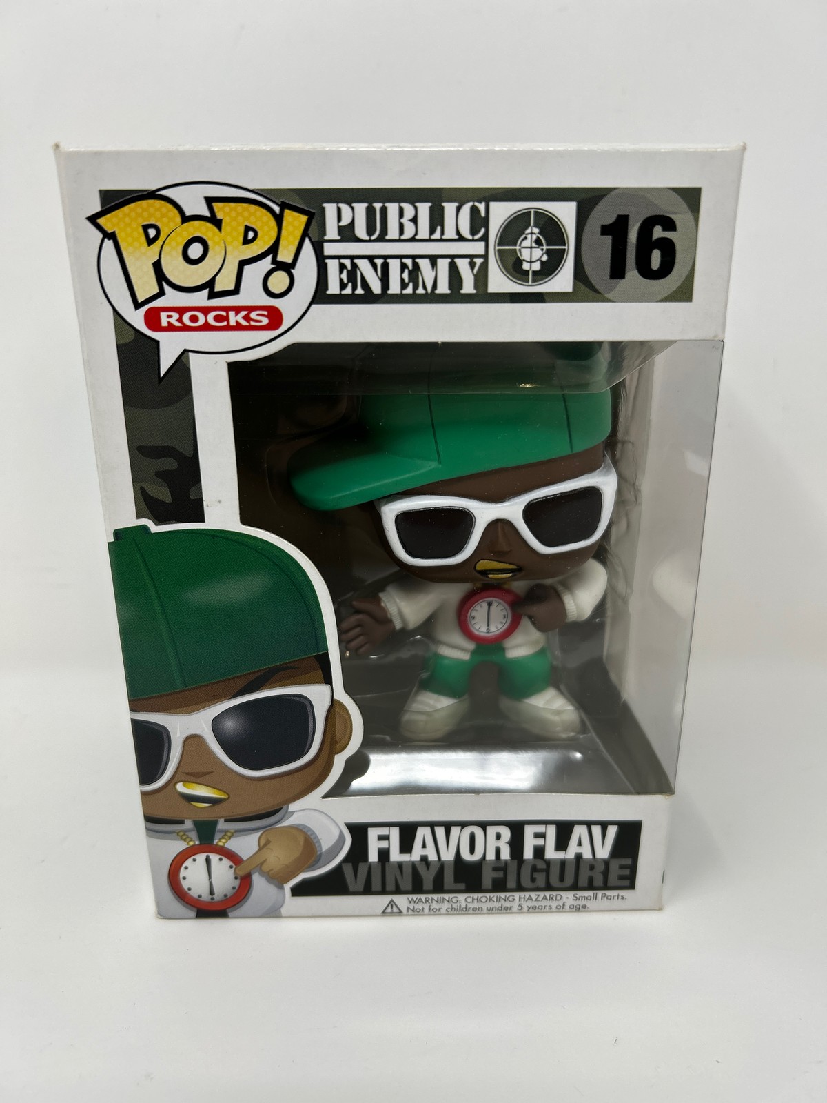 Funko Pop! Rocks Public Enemy Flavor Flav #16 Vinyl Figure Damaged Box See Pics