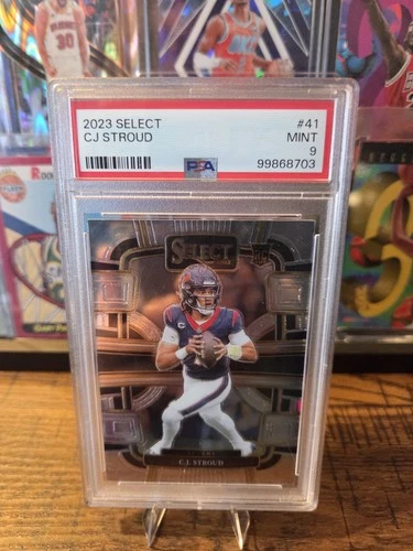 Cj stroud silver prism rookie psa9