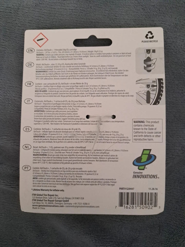 Infladores de CO2 Genuine Innovations. Consigue dos, ambos AirChuck+ Foto 3 de 4