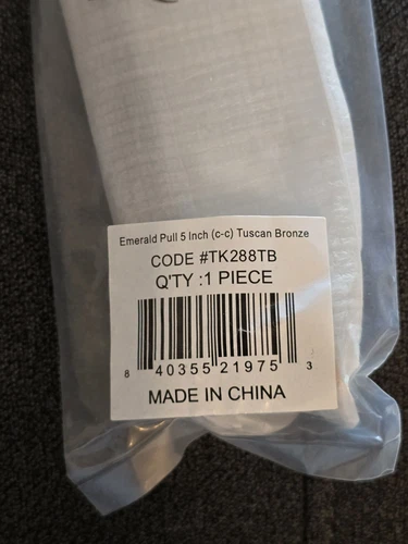 Top Knobs Emerald Cabinet Arch Pull 5" Ctr Tuscan Bronze TK288TB - Picture 5 of 10