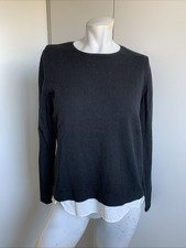 J.Jill petite small black long sleeve pullover sweater