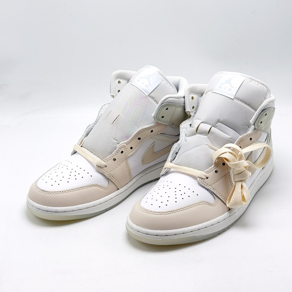 NEW* Men NIKE Air Jordan 1 Mid SE WHITE / GUAVA ICE - SEA GLASS