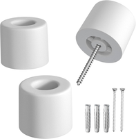 Loumaxx TüRstopper Boden Aus Gummi - 3Er Set In Weiss - BodentüRstopper - TüRsto