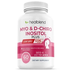 Myo & D-Chiro Inositol Plus Supplement Blend, Hormonal Balance, Healthy Ovula...