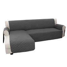Sectional Couch Covers for Dogs L Shape Sofa Cover Reversible Sofa Slipcover ...
