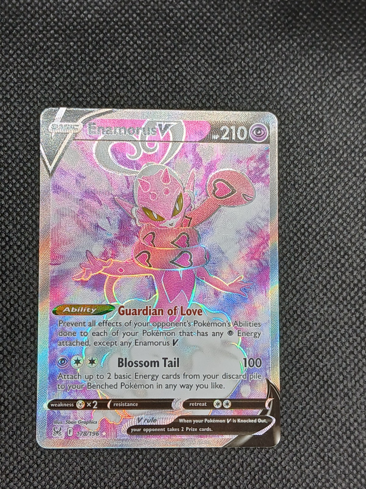 Enamorus V (Full Art) Ultra Rare SWSH11: Lost Origin 178/196 NM Holo