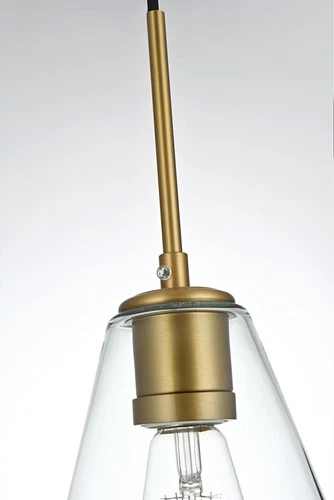 Elegant Lighting LD2268 Gene 3 Light 17"W Multi Light Pendant - Chrome - Picture 5 of 12