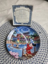 Bradford Exchange Disneyplate "South Seas Paradise, PolynesianResort" con certificato di autenticità