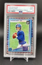 2025 Jaxson Dart Panini Donruss Rated Rookie #400 Optic Football Emoji Psa 9